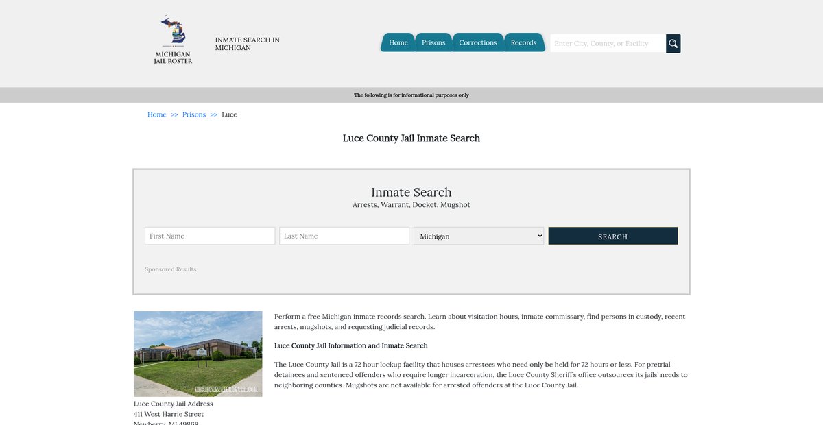 Preview of michiganjailroster.com