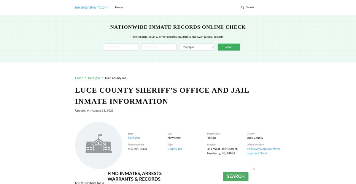 Preview of michigansheriff.com