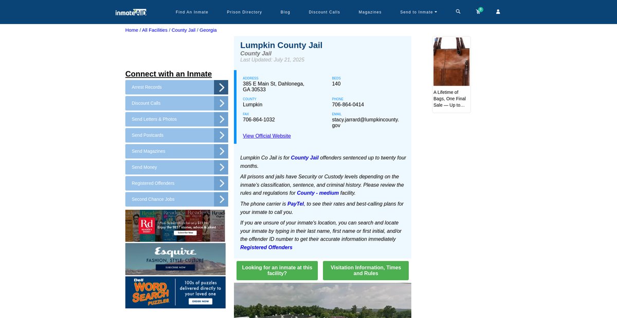Preview of inmateaid.com