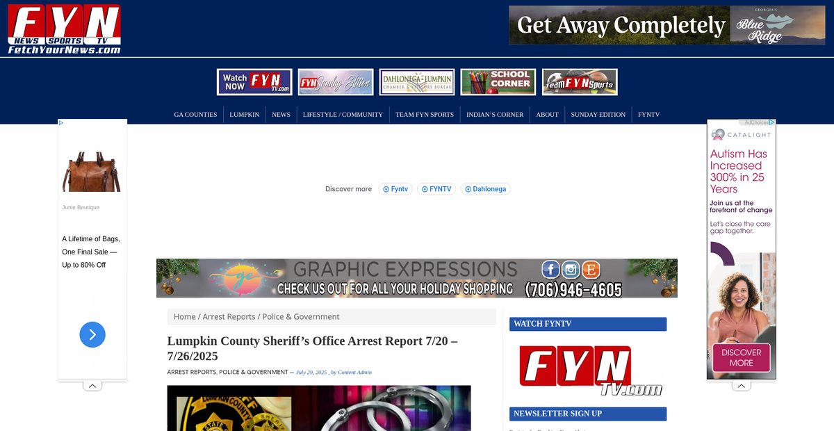 Preview of lumpkin.fetchyournews.com