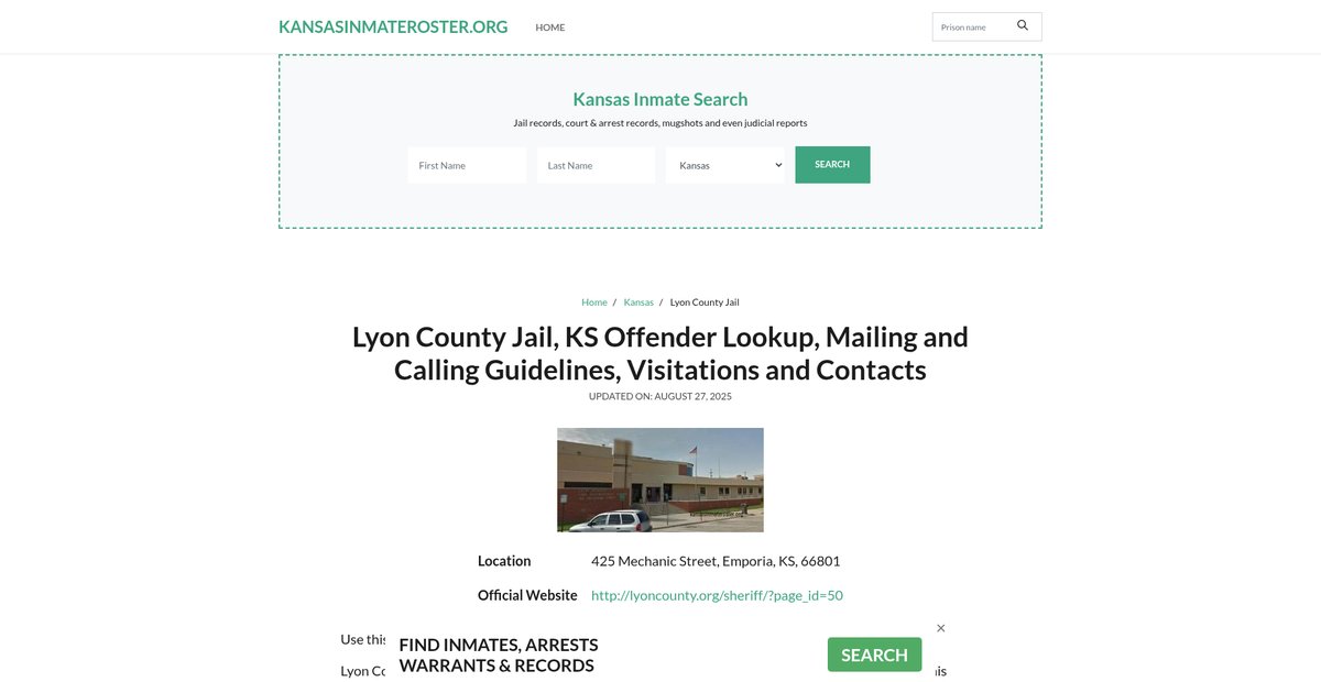 Preview of kansasinmateroster.org