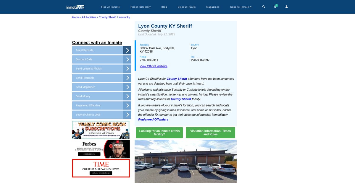 Preview of inmateaid.com