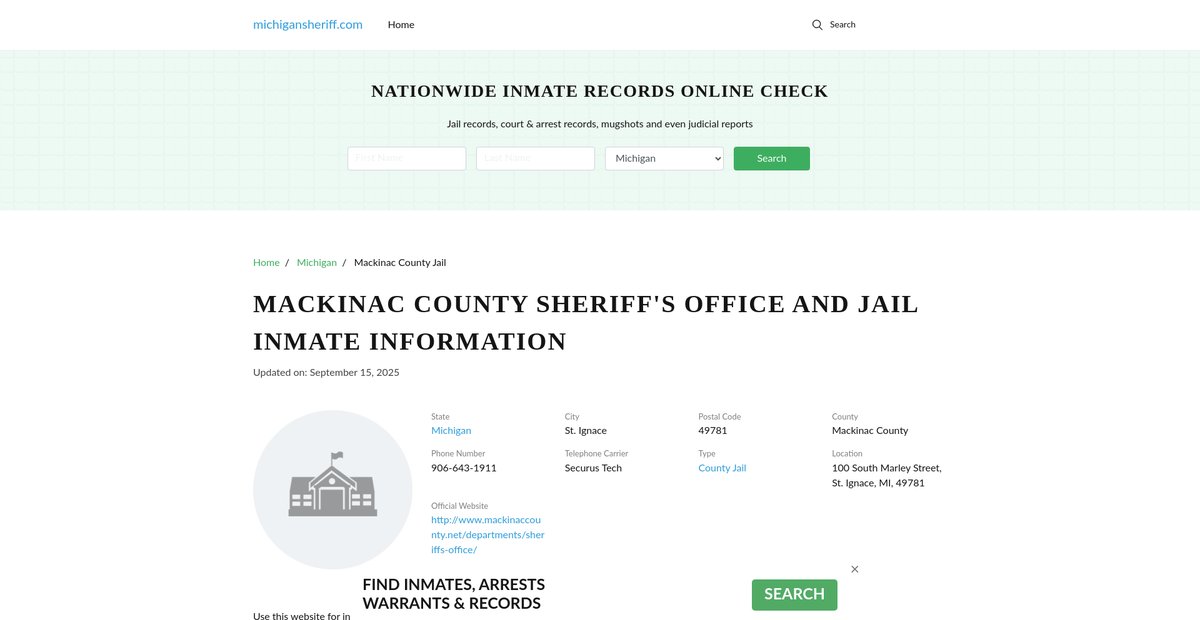 Preview of michigansheriff.com