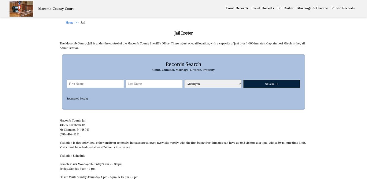 Preview of macombcountycourt.org
