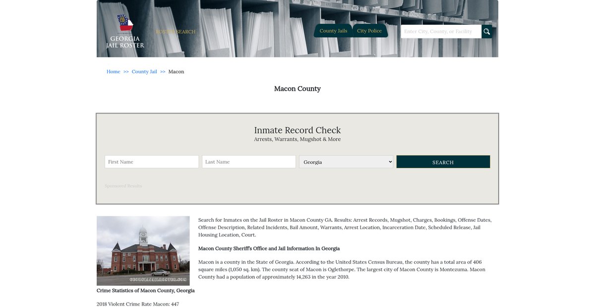 Preview of georgiajailroster.com