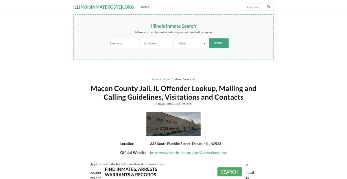 Preview of illinoisinmateroster.org