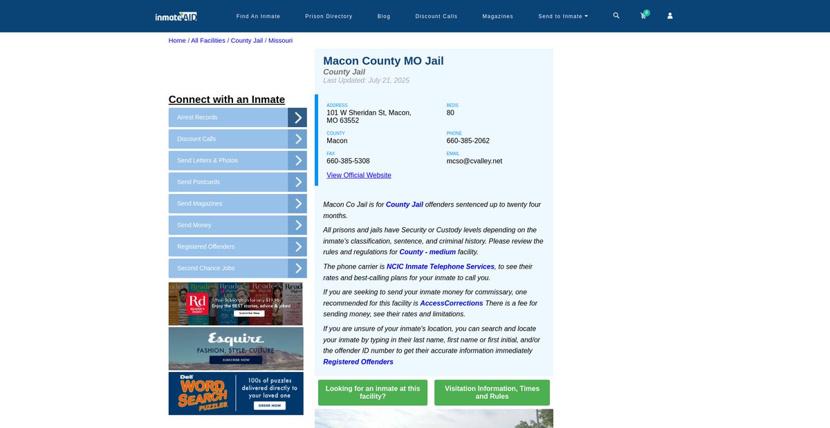 Preview of inmateaid.com