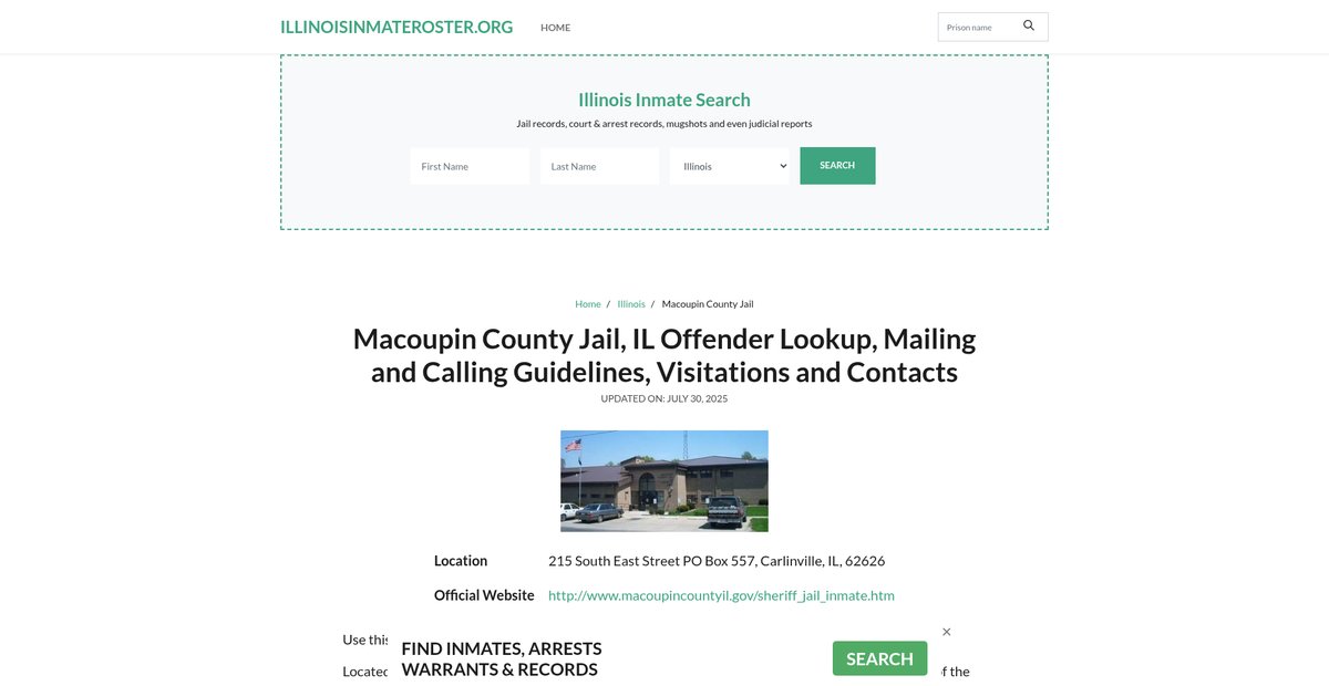 Preview of illinoisinmateroster.org