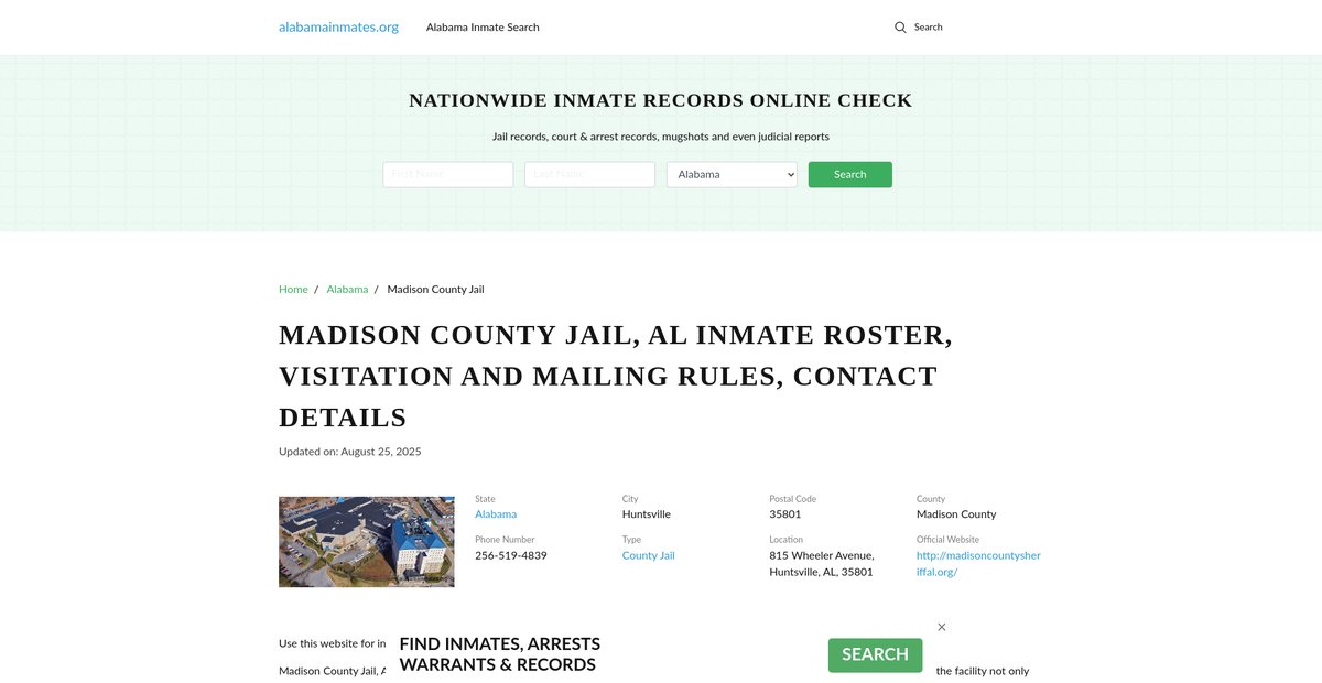 Preview of alabamainmates.org