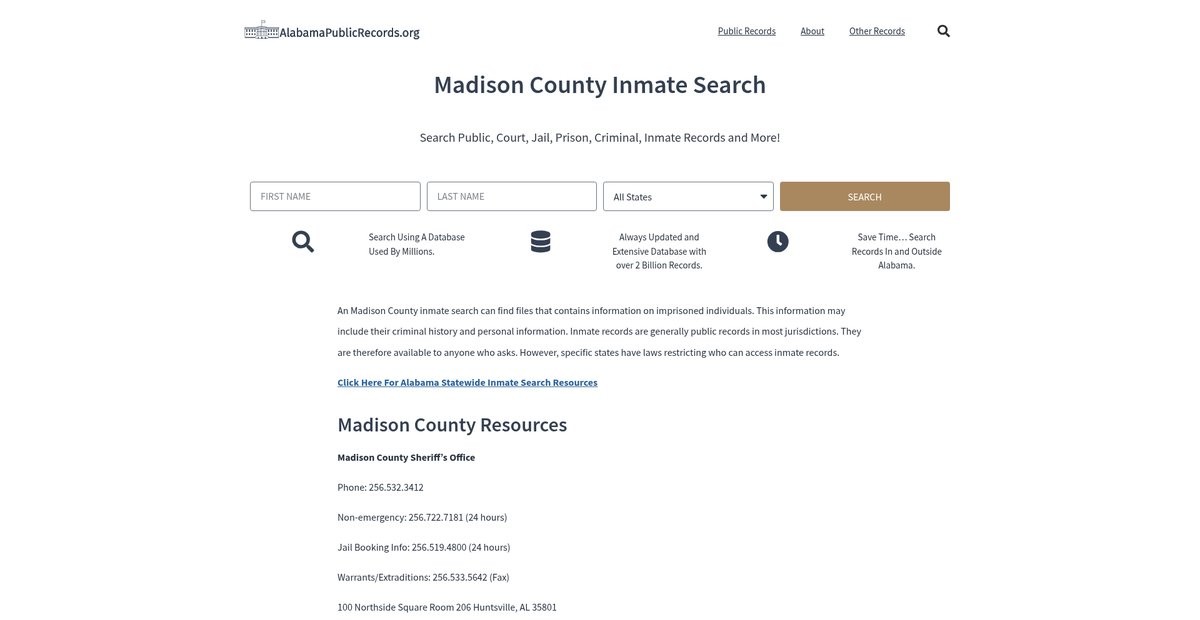 Preview of alabamapublicrecords.org