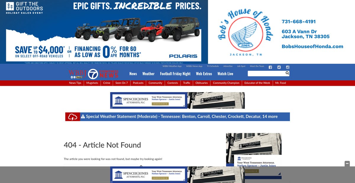 Preview of wbbjtv.com