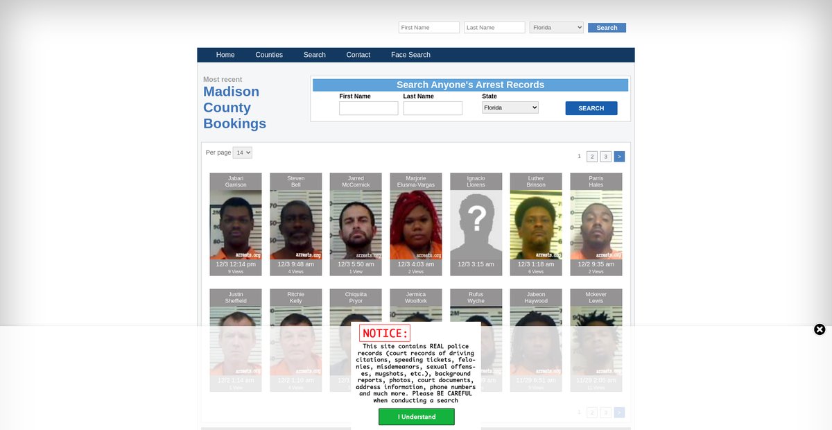 Preview of florida.arrests.org