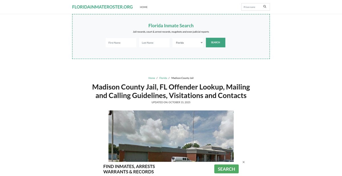 Preview of floridainmateroster.org