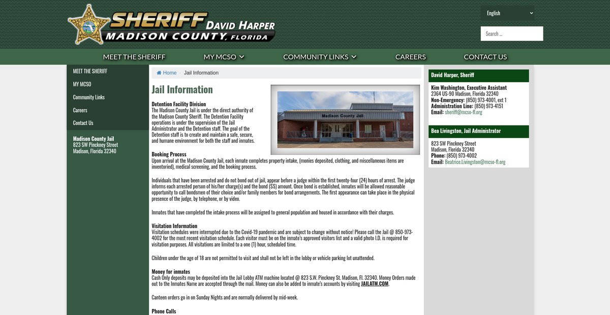Preview of madisonflsheriff.org