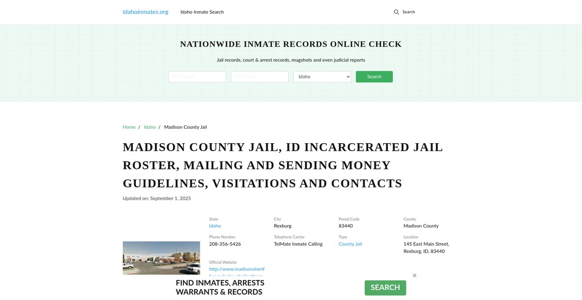 Preview of idahoinmates.org