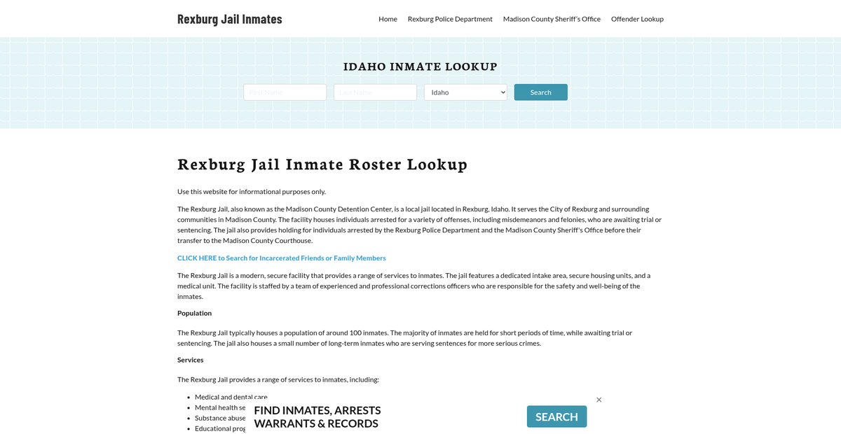 Preview of rexburgjail.org