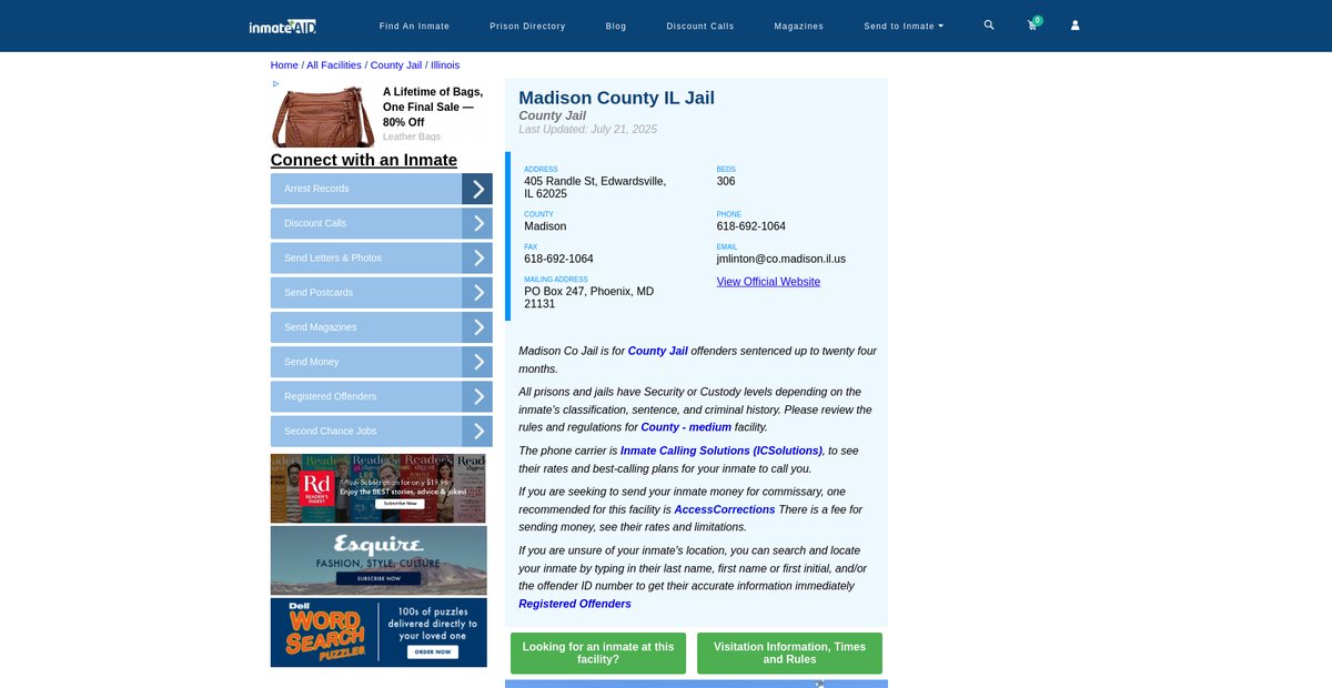 Preview of inmateaid.com