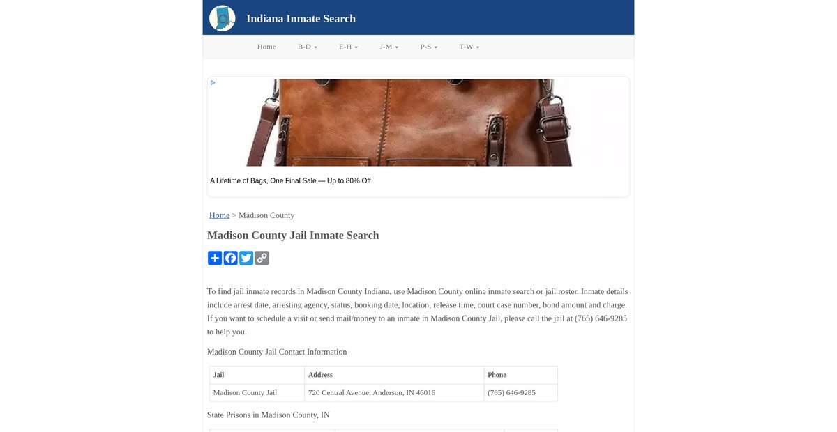 Preview of inmatesearchin.org