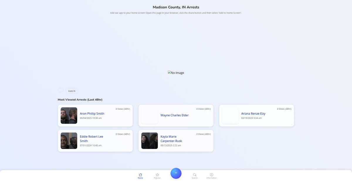 Preview of madisoncountyin.publicjailrecords.com