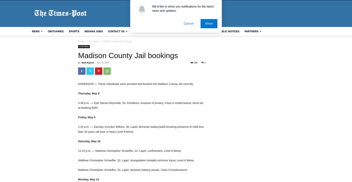 Preview of pendletontimespost.com