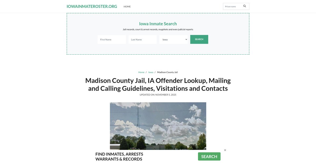 Preview of iowainmateroster.org