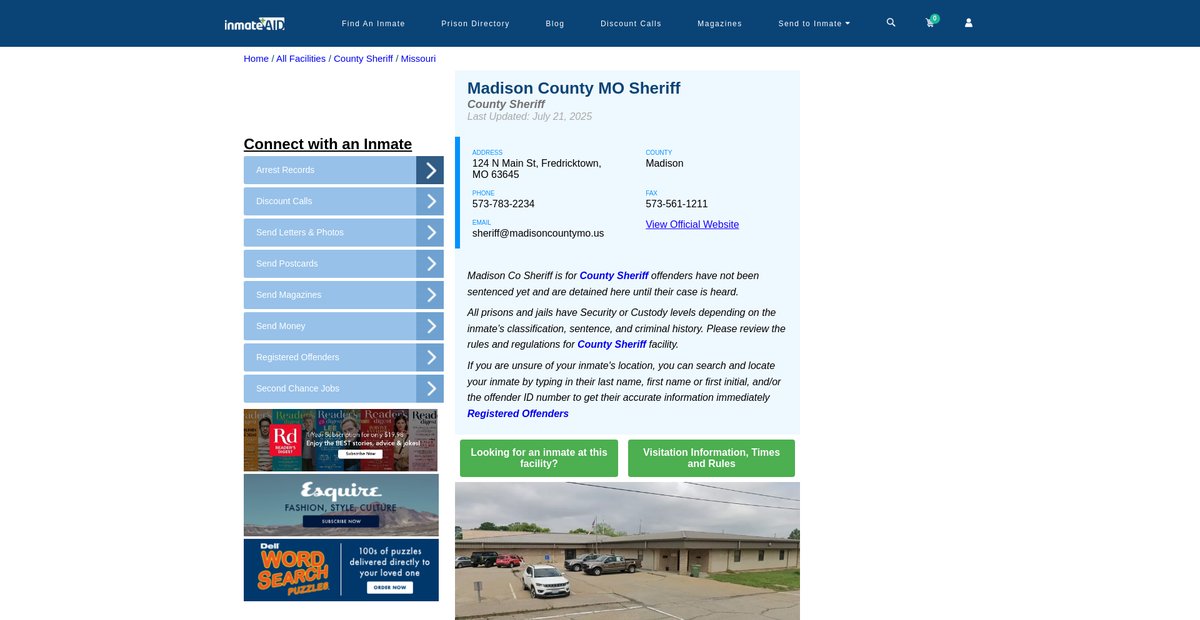 Preview of inmateaid.com