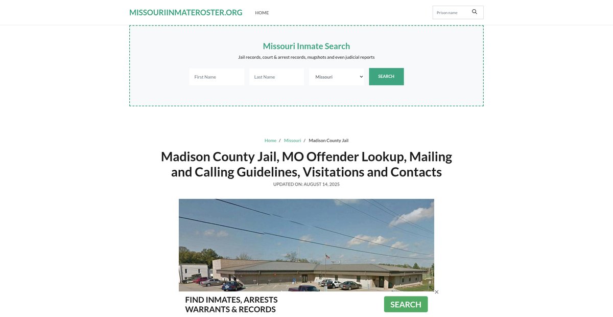 Preview of missouriinmateroster.org