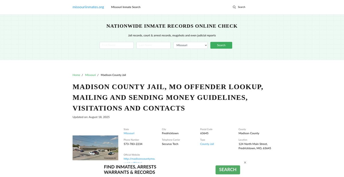 Preview of missouriinmates.org