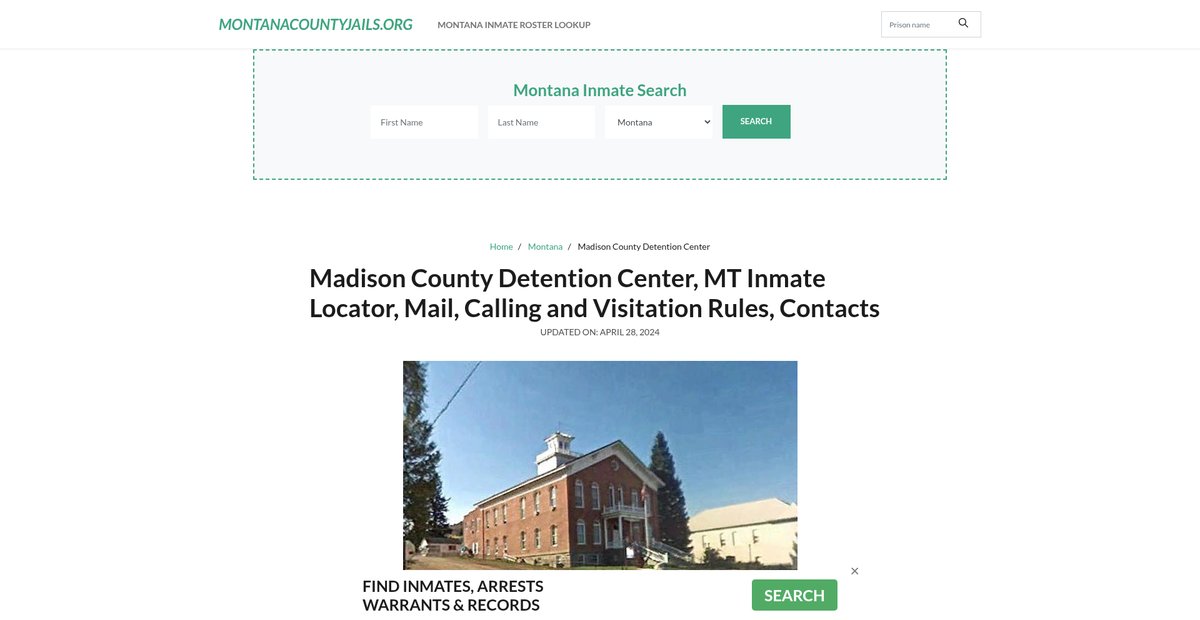 Preview of montanacountyjails.org