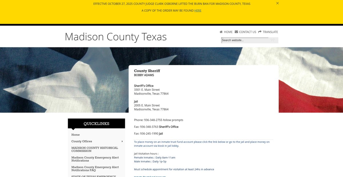 Preview of co.madison.tx.us