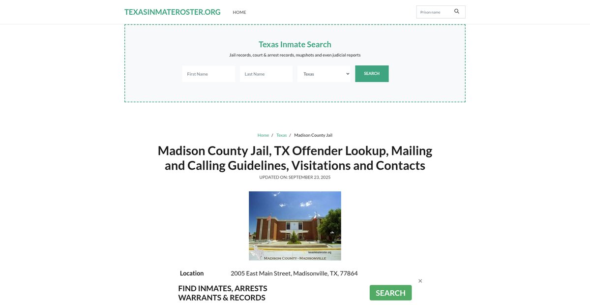 Preview of texasinmateroster.org