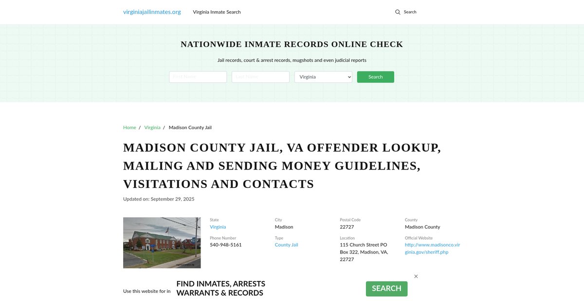 Preview of virginiajailinmates.org