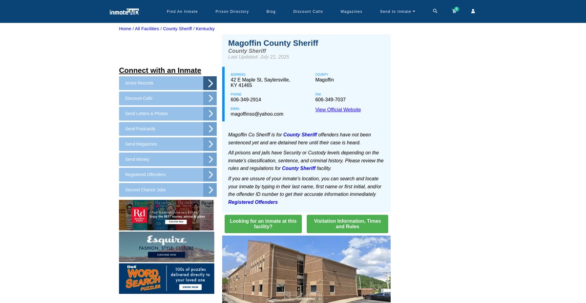 Preview of inmateaid.com