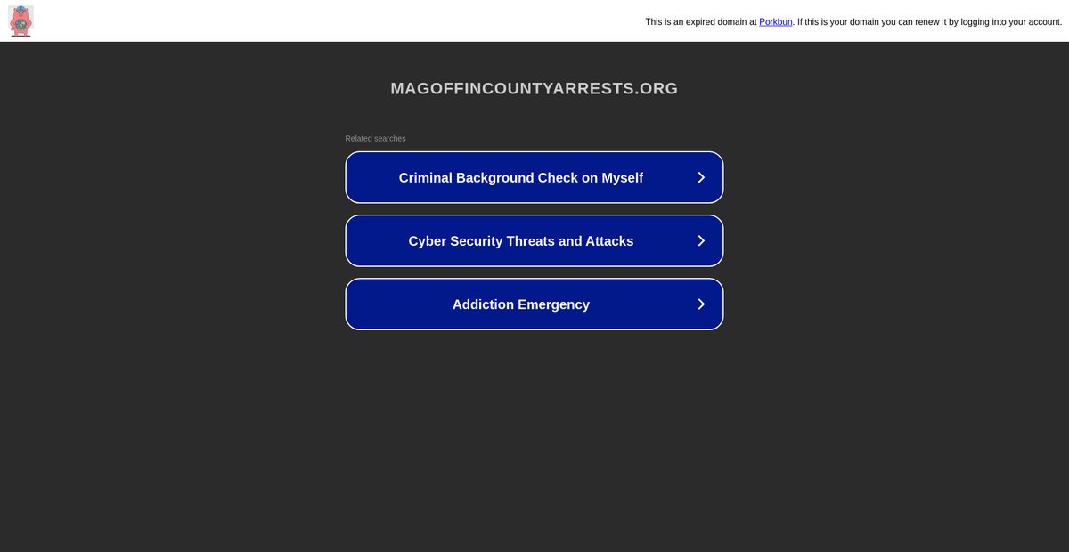 Preview of magoffincountyarrests.org