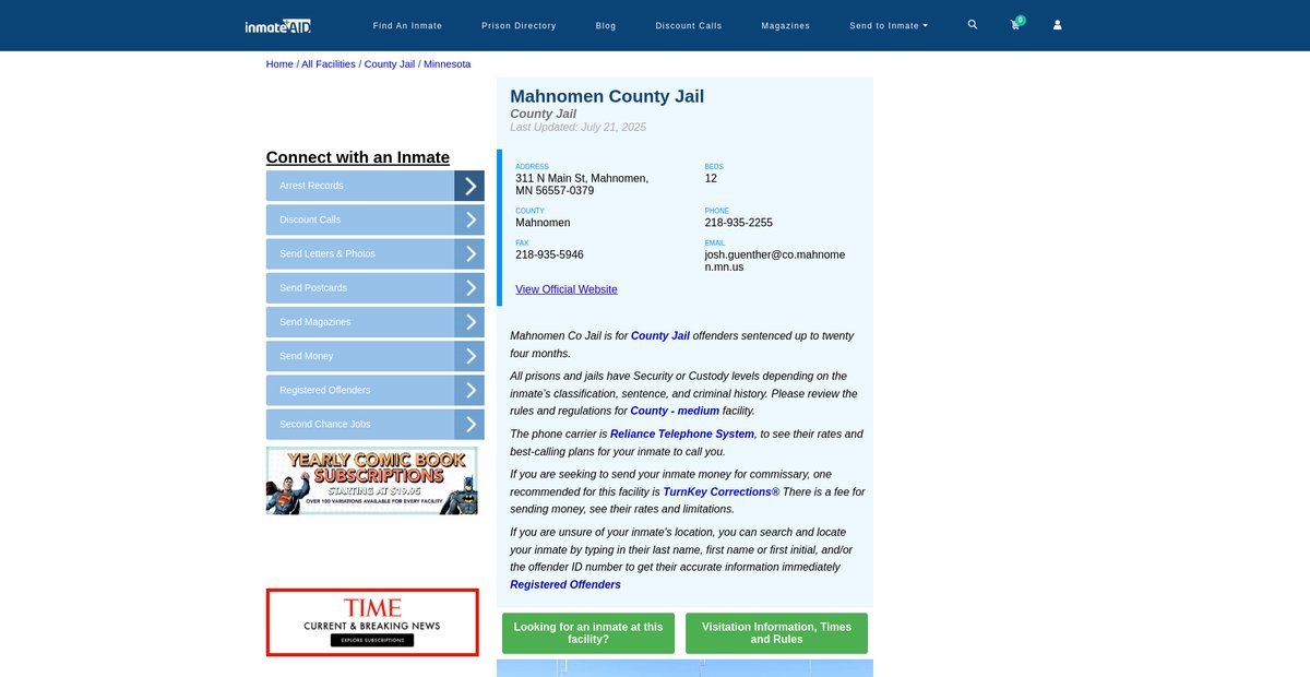 Preview of inmateaid.com