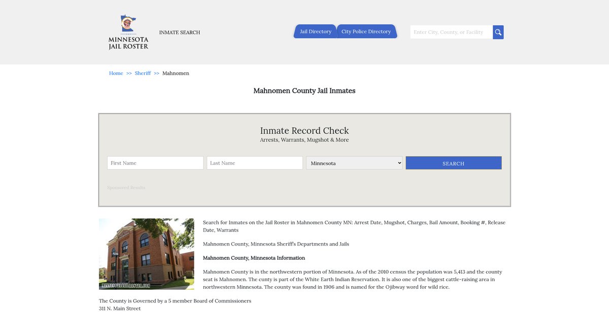 Preview of minnesotajailroster.com