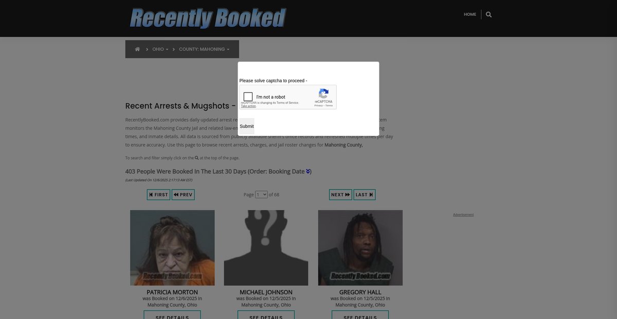 Preview of recentlybooked.com