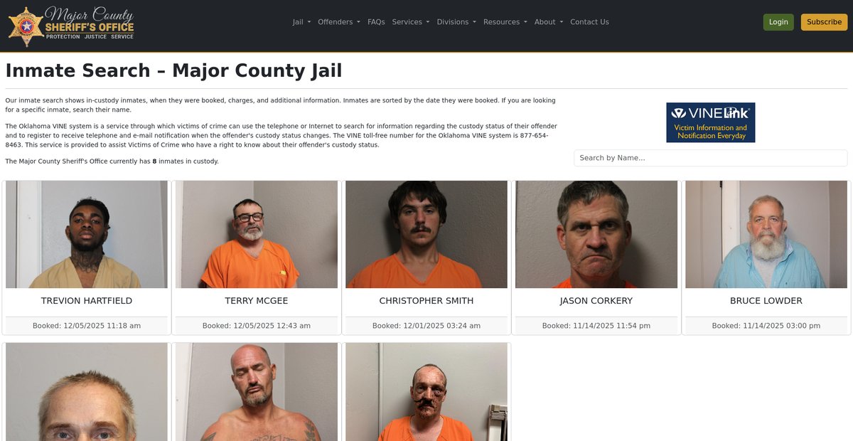 Preview of majorcosheriff.com