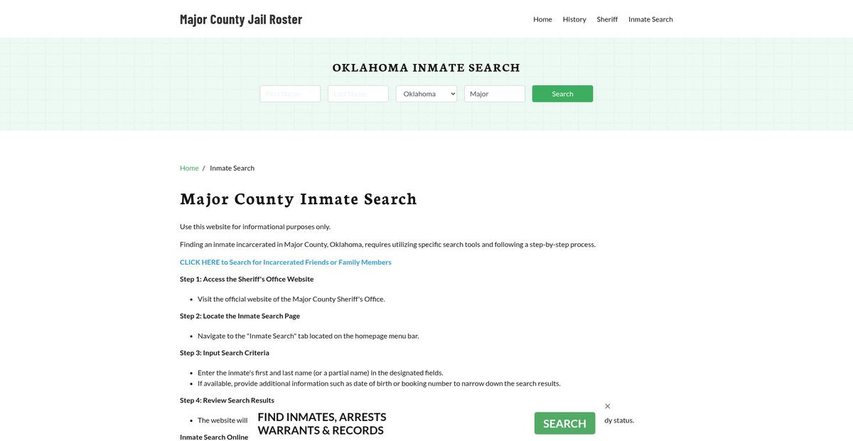 Preview of majorcountyjail.org
