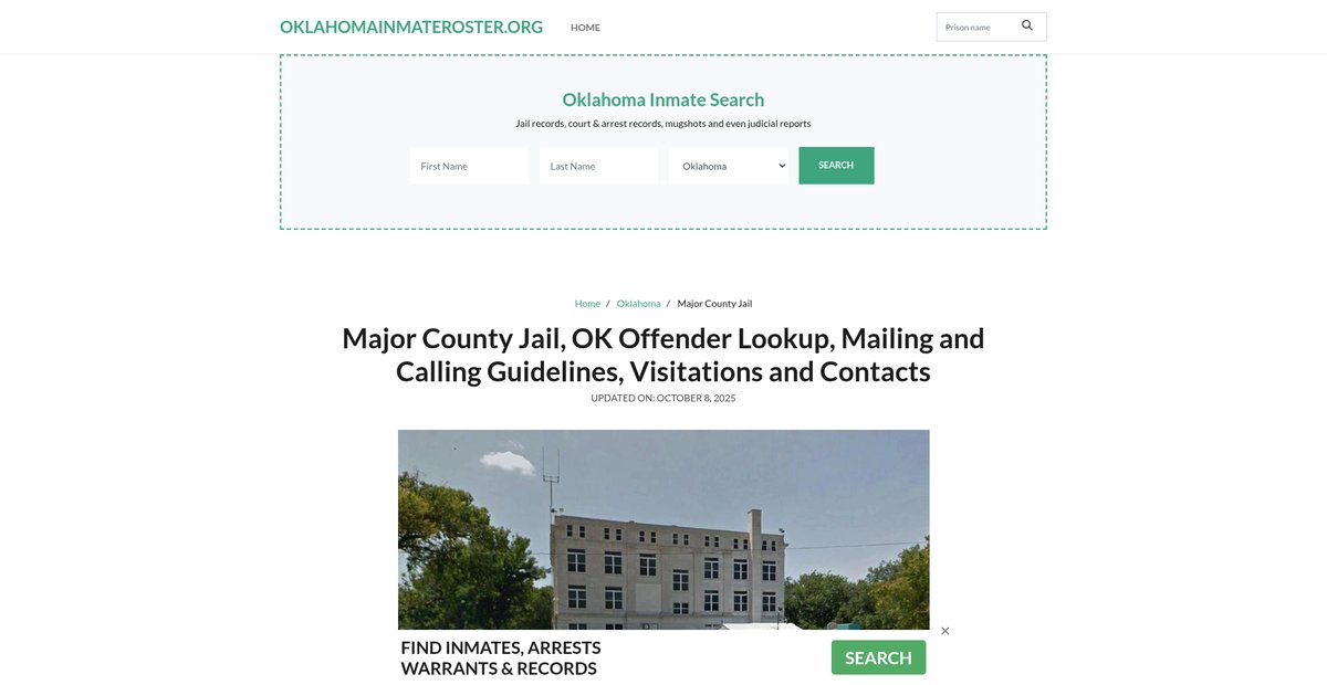 Preview of oklahomainmateroster.org