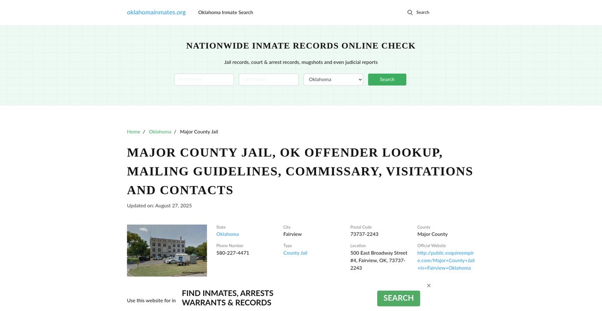 Preview of oklahomainmates.org