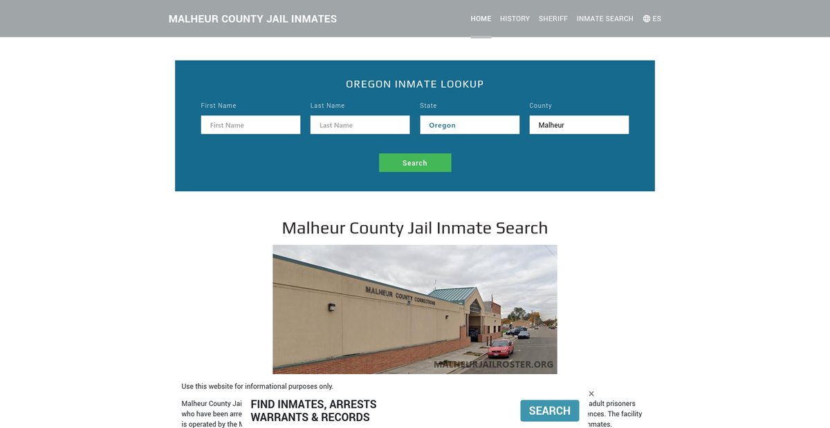 Preview of malheurjailroster.org