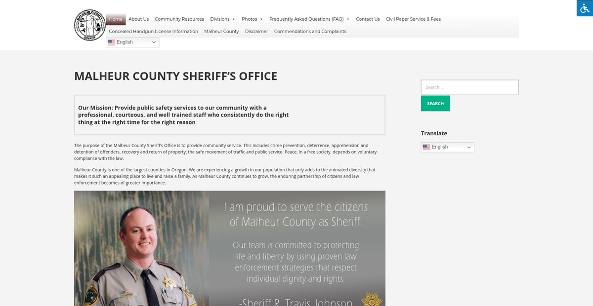 Preview of sheriff.malheurco.org