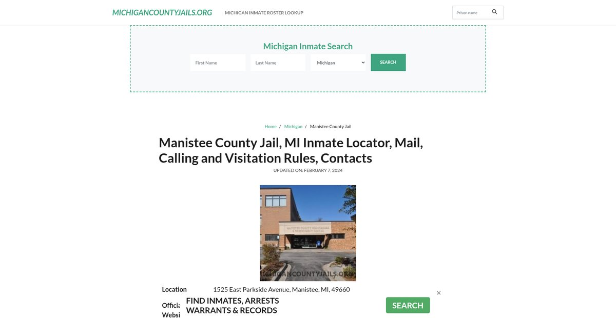 Preview of michigancountyjails.org