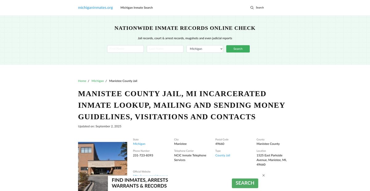 Preview of michiganinmates.org