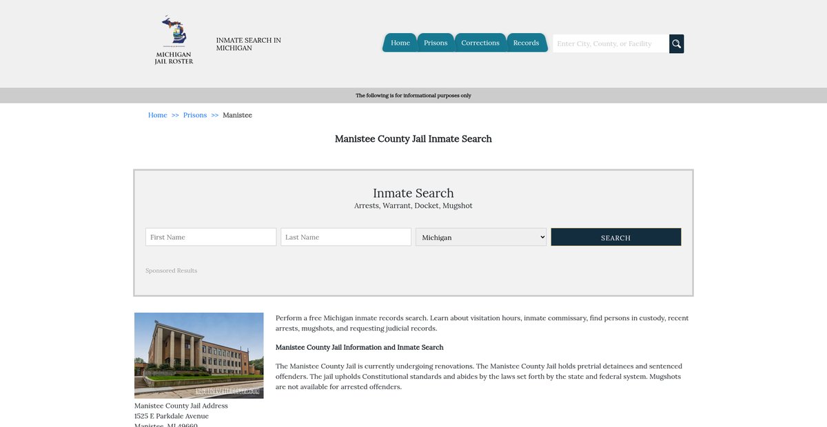 Preview of michiganjailroster.com