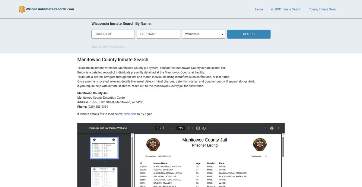 Preview of wisconsininmaterecords.com