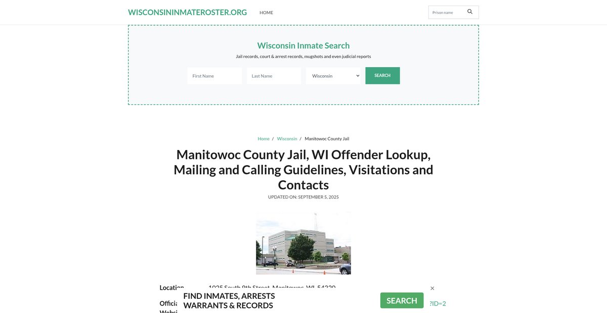 Preview of wisconsininmateroster.org