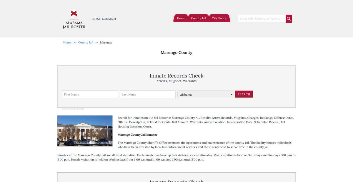 Preview of alabamajailroster.com