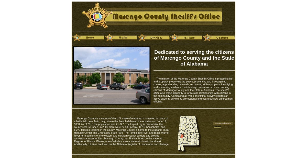 Preview of marengosheriff.com